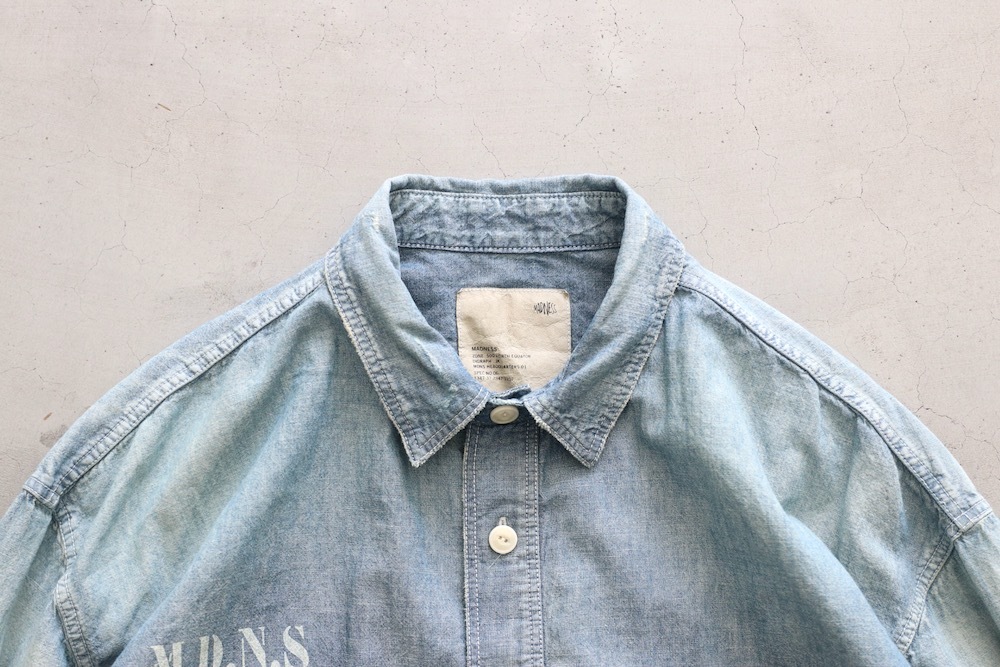 MADNESS (�ޥåɥͥ�) "MADNESS HARD AGING CHAMBRAY NEP BD SHIRT"