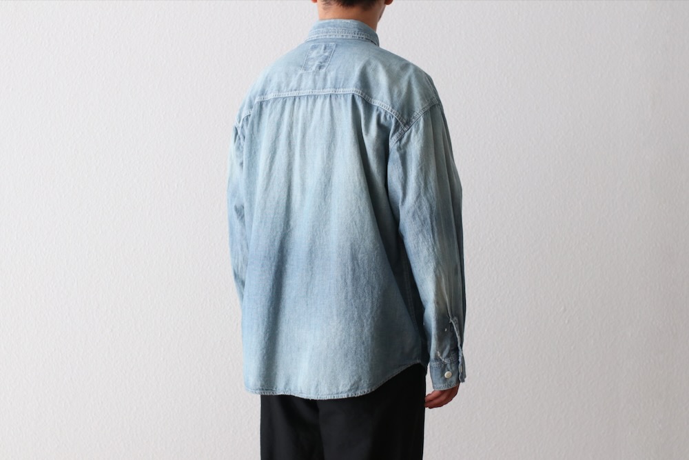 MADNESS (�ޥåɥͥ�) "MADNESS HARD AGING CHAMBRAY NEP BD SHIRT"