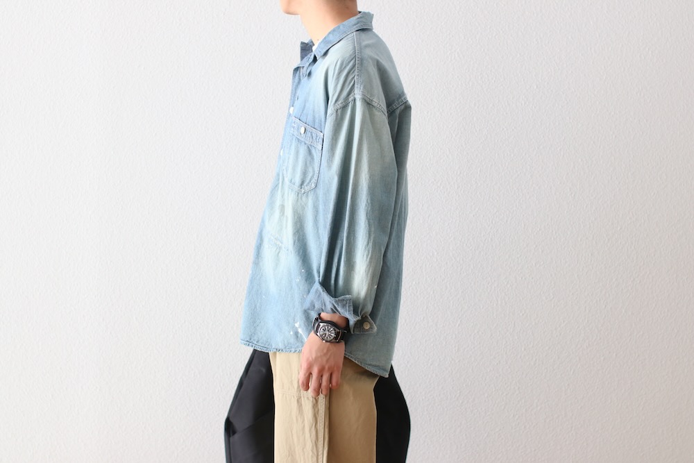 MADNESS (�ޥåɥͥ�) "MADNESS HARD AGING CHAMBRAY NEP BD SHIRT"