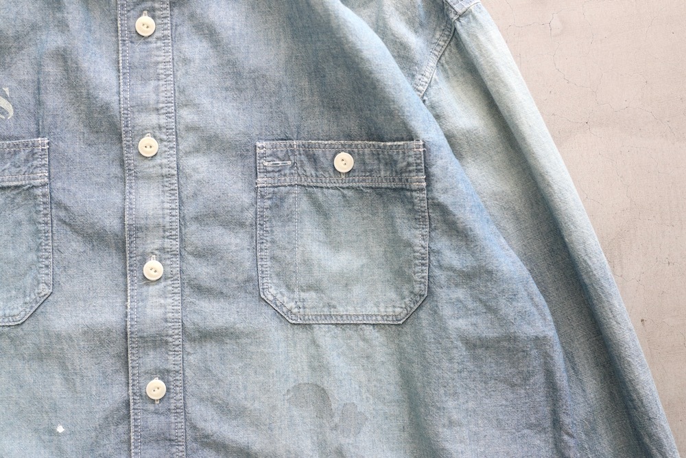 MADNESS (�ޥåɥͥ�) "MADNESS HARD AGING CHAMBRAY NEP BD SHIRT"