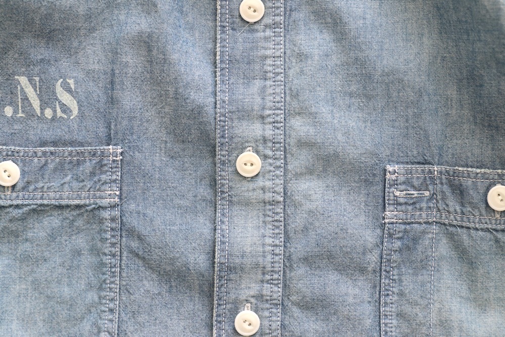 MADNESS (�ޥåɥͥ�) "MADNESS HARD AGING CHAMBRAY NEP BD SHIRT"