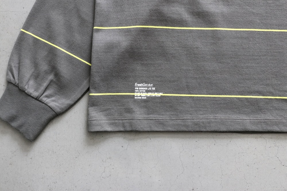 FreshService (�ե�å��奵���ӥ�)"PIN BORDER L/S TEE"