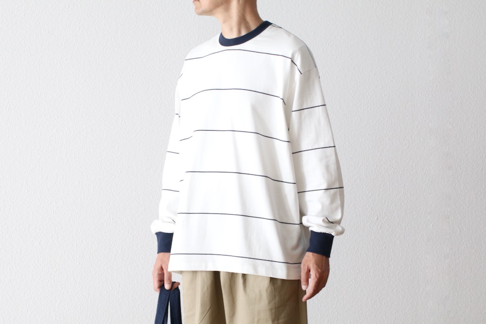 FreshService (�ե�å��奵���ӥ�)"PIN BORDER L/S TEE"