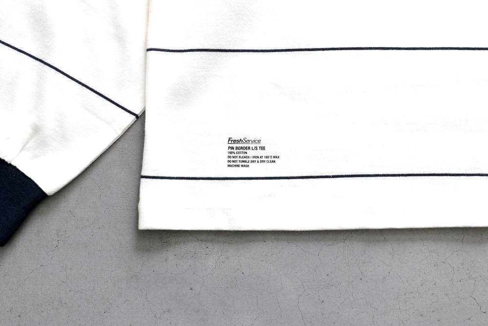 FreshService (�ե�å��奵���ӥ�)"PIN BORDER L/S TEE"