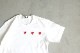 ��WOMEN'S��PLAY COMME des GARCONS(�ץ쥤 ���� �� ����륽��) "S/S TEE With Triple Heart"