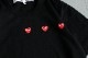��WOMEN'S��PLAY COMME des GARCONS(�ץ쥤 ���� �� ����륽��) "S/S TEE With Triple Heart"