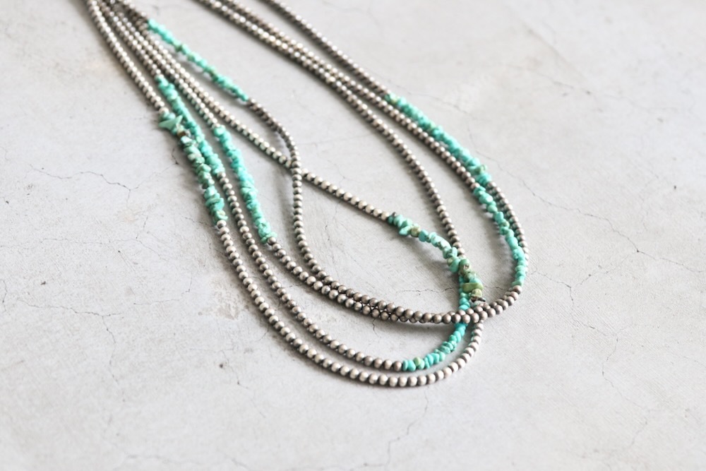 Navajo ナジャ　H刻印　パール×ターコイズ ネックレス Navajo ナジャ H刻印 パール×ターコイズ ネックレス