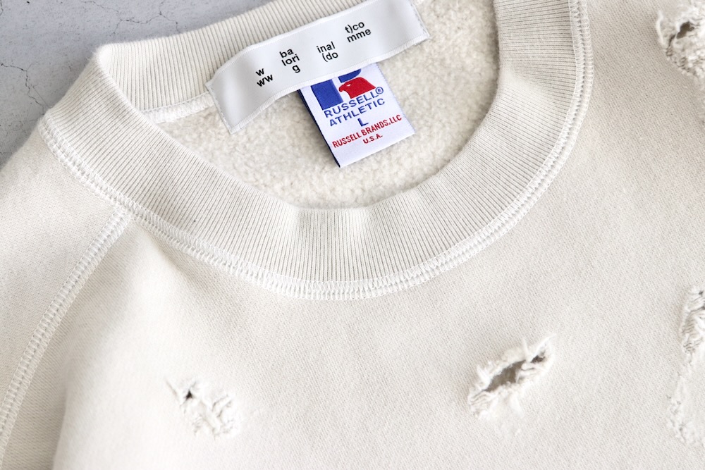 limitedBAL  RUSSELL ATHLETIC(Х  å å) "BAL / RUSSELL DISTRESSED ATHLETIC HEAVY COTTON CREW"