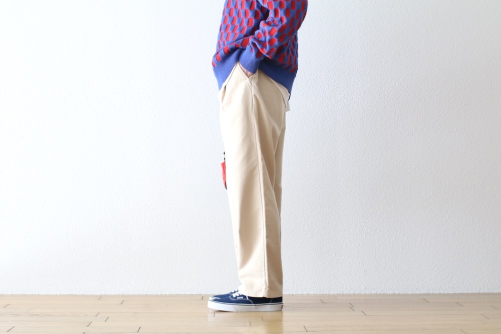 C.E(��������) "BRUSHED SOFT COTTON ONE TUCK PANTS"
