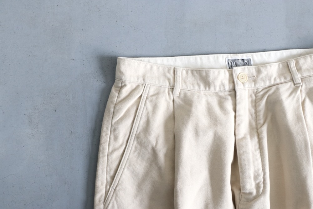 C.E(��������) "BRUSHED SOFT COTTON ONE TUCK PANTS"