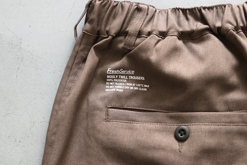 FreshService(�ե�å��奵���ӥ�) "WOOLY TWILL TROUSERS"