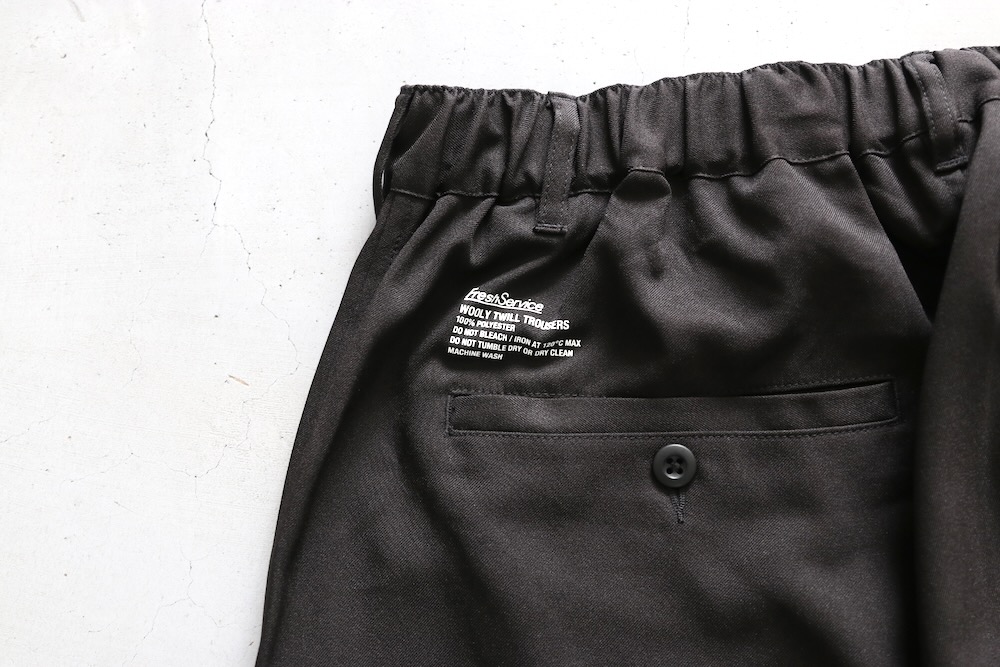 FreshService(�ե�å��奵���ӥ�) "WOOLY TWILL TROUSERS"