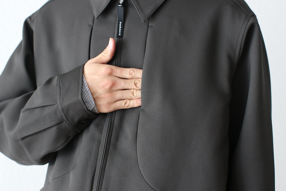 24aw farah × bal original zip blouson