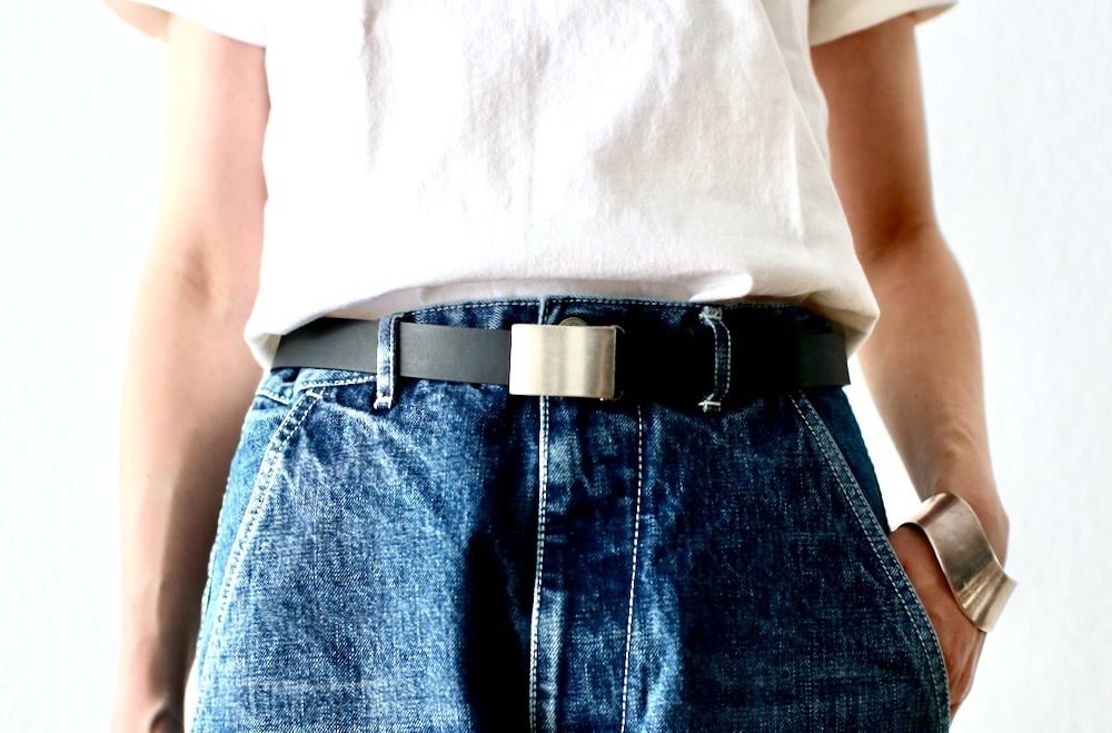 ssstein(���奿����) "LEATHER BELT (PLAIN BUCKLE)"