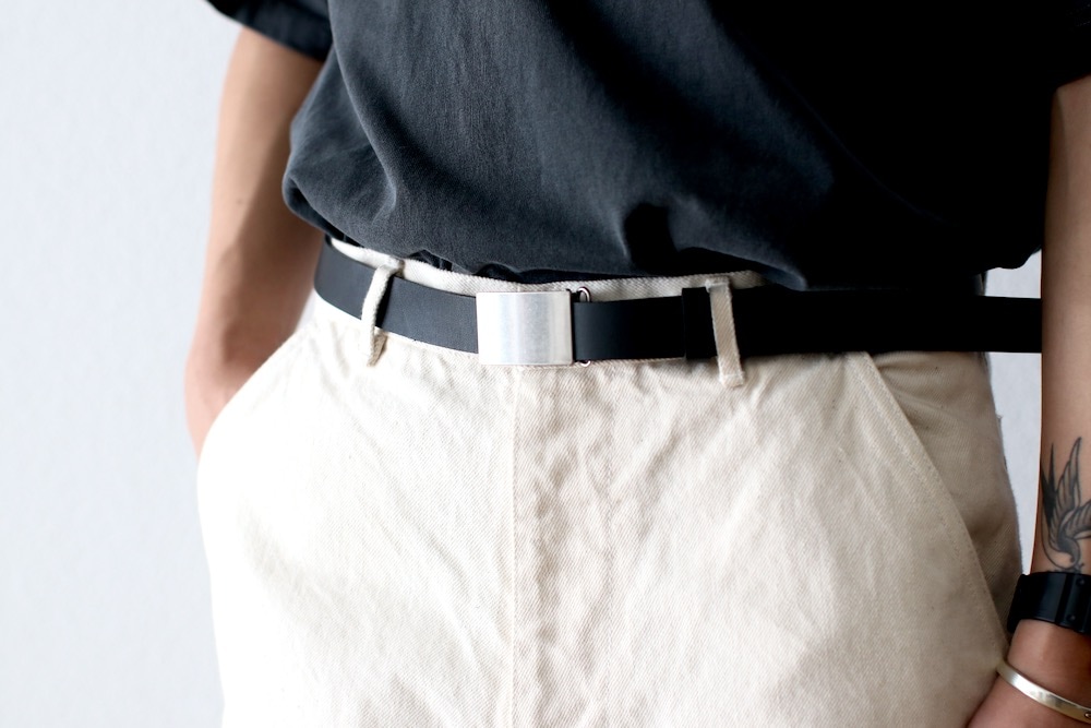ssstein　LEATHER BELT (PLAIN BUCKLE) ssstein(シュタイン) 