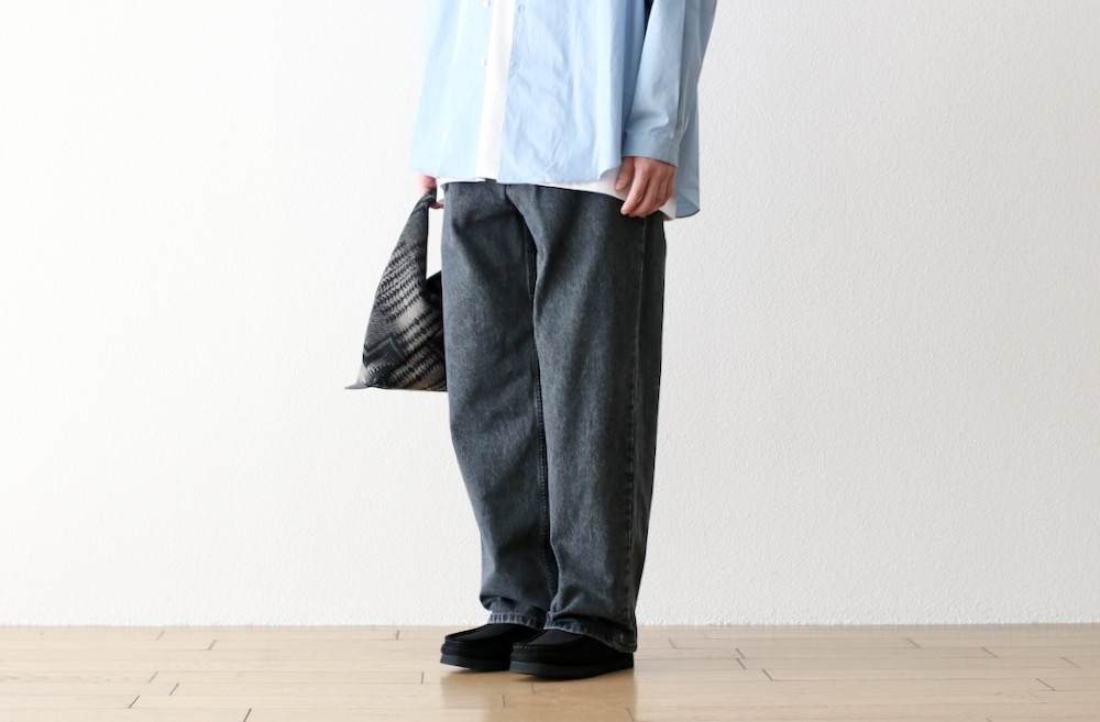 EVCON(���ӥ���) "1 TUCK BAGGY DENIM BIO"