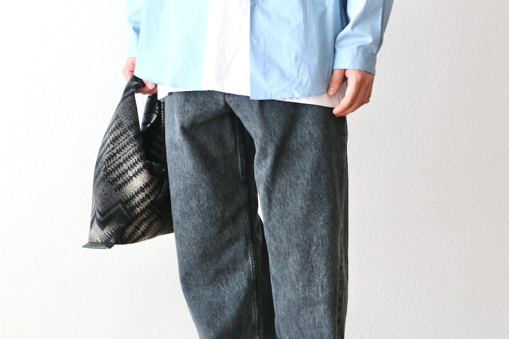 EVCON(���ӥ���) "1 TUCK BAGGY DENIM BIO"