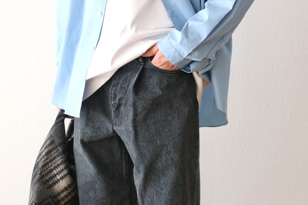 EVCON(���ӥ���) "1 TUCK BAGGY DENIM BIO"