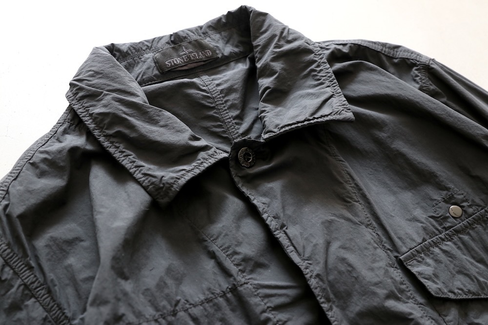 STONE ISLAND(ȡ󥢥 ) "STONE ISLAND GHOST PIECE - NYLON SMERIGLIATO JACKET"