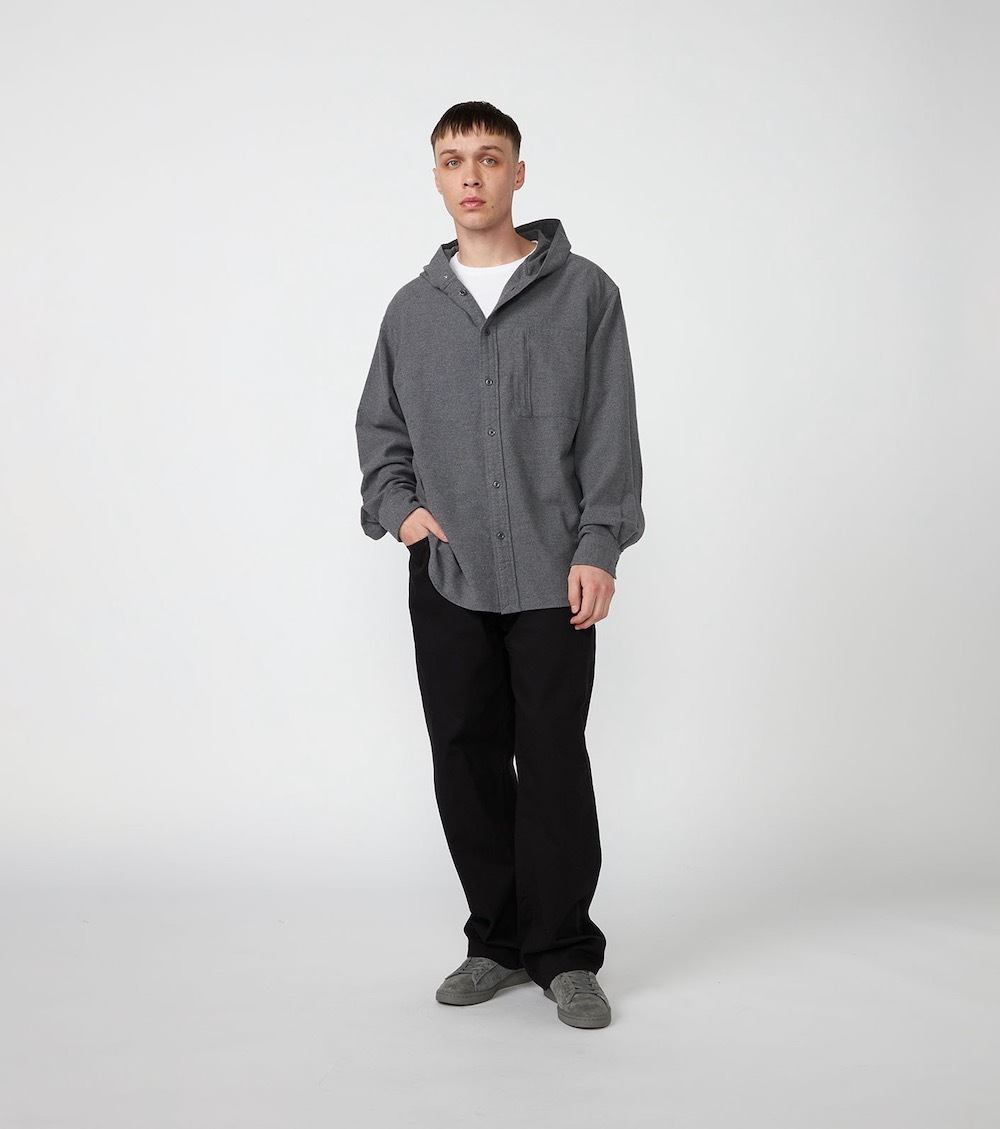 THE NORTH FACE PURPLE LABEL (�� �Ρ��� �ե����� �ѡ��ץ� �졼�٥�) "Flannel Mountain Hooded Shirt"