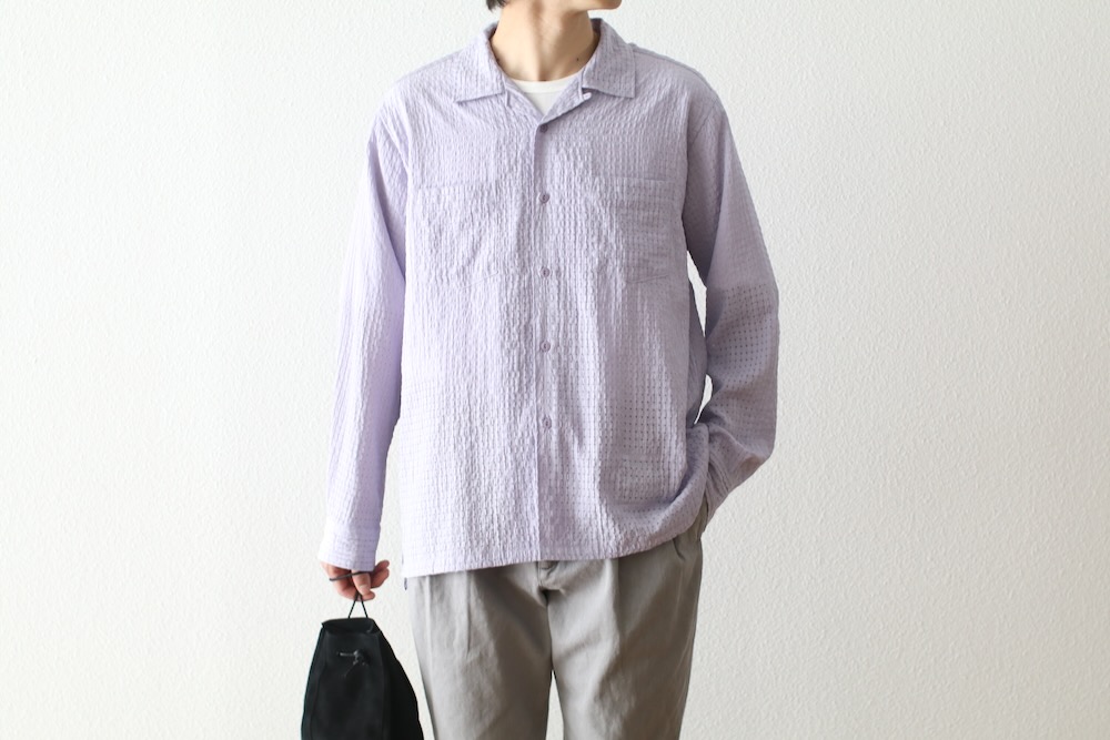 ��4.3 Release��nonnative(�Υ�ͥ��ƥ���) "VOYAGER L/S SHIRT R/P/N DOBBY CHECK"