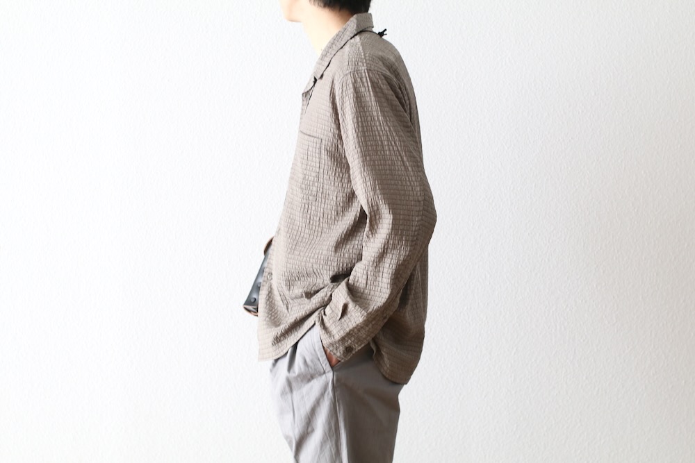 ��4.3 Release��nonnative(�Υ�ͥ��ƥ���) "VOYAGER L/S SHIRT R/P/N DOBBY CHECK"