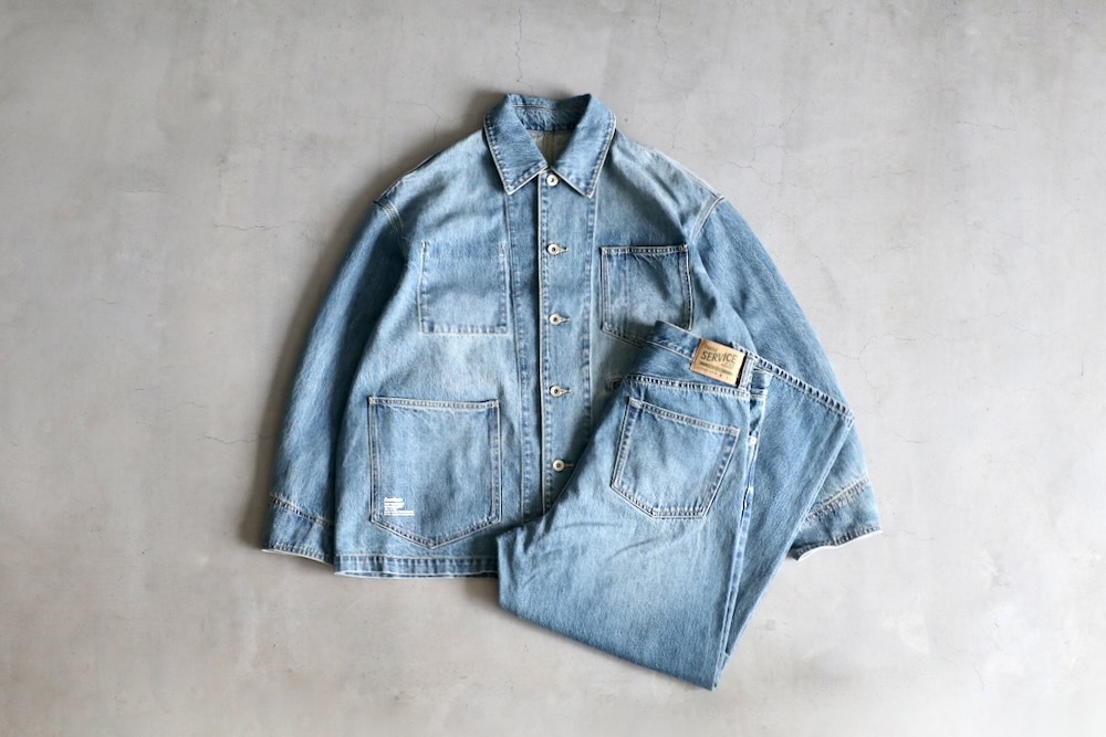 FreshService(�ե�å��奵���ӥ�) "CORPORATE DENIM FIVE POCKET PANTS"