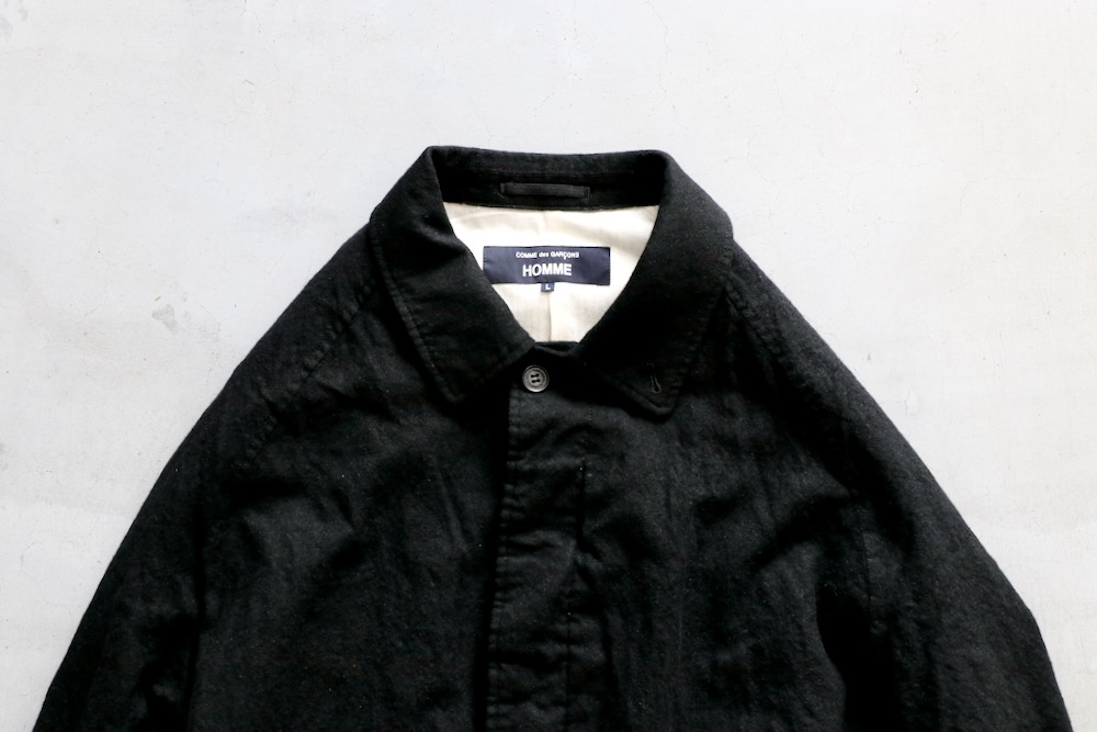 COMME des GARÇONS ステンカラーコート M ブラック COMME des GARCONS HOMME PLUS コムデギャルソン オムプリュス