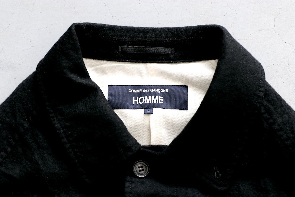 COMME des GARCONS HOMME 縮絨マフラー　ネイビー COMME des GARCONS HOMME 縮絨マフラー ネイビー COMME des