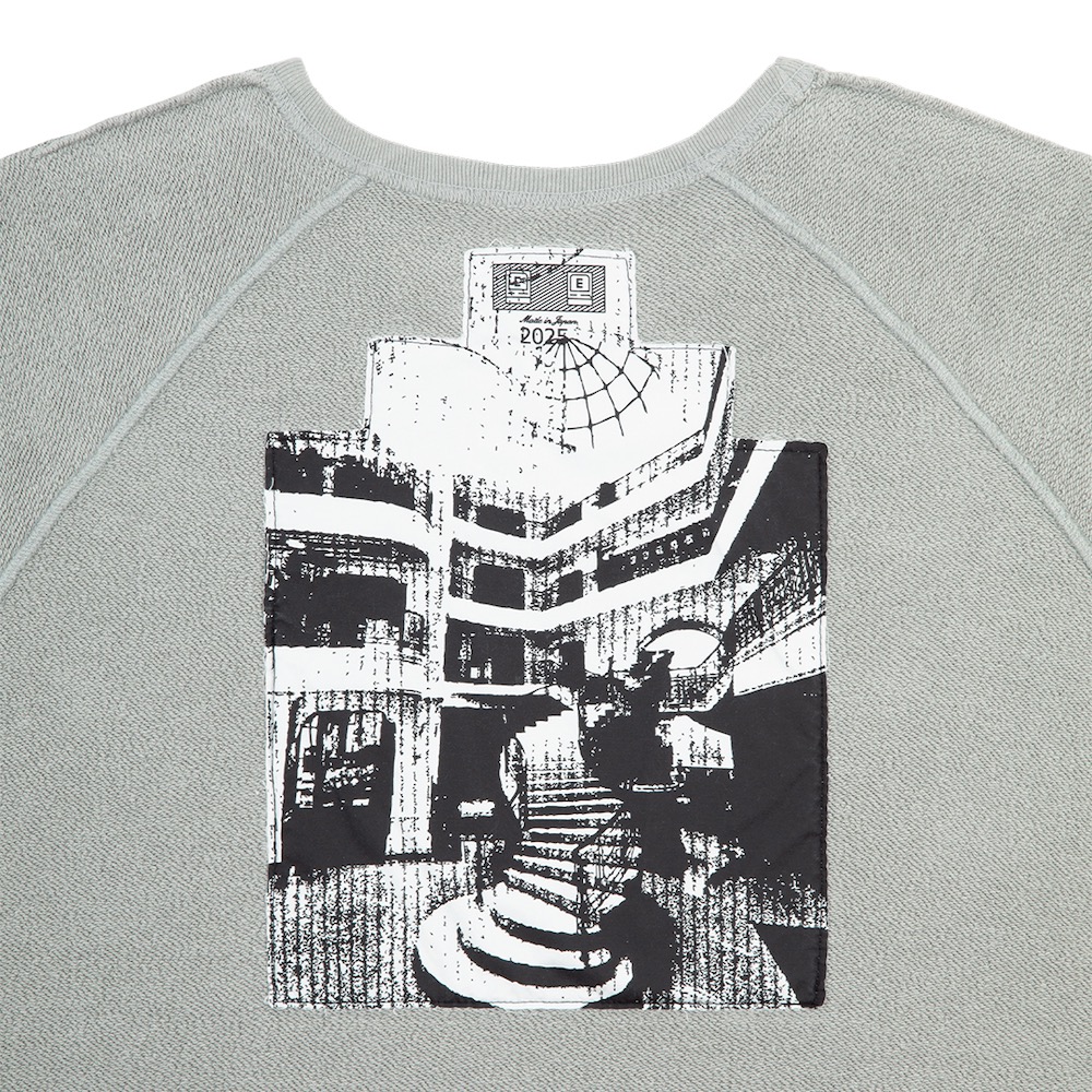 C.E(��������) "HALF PANEL RIB CREW NECK"