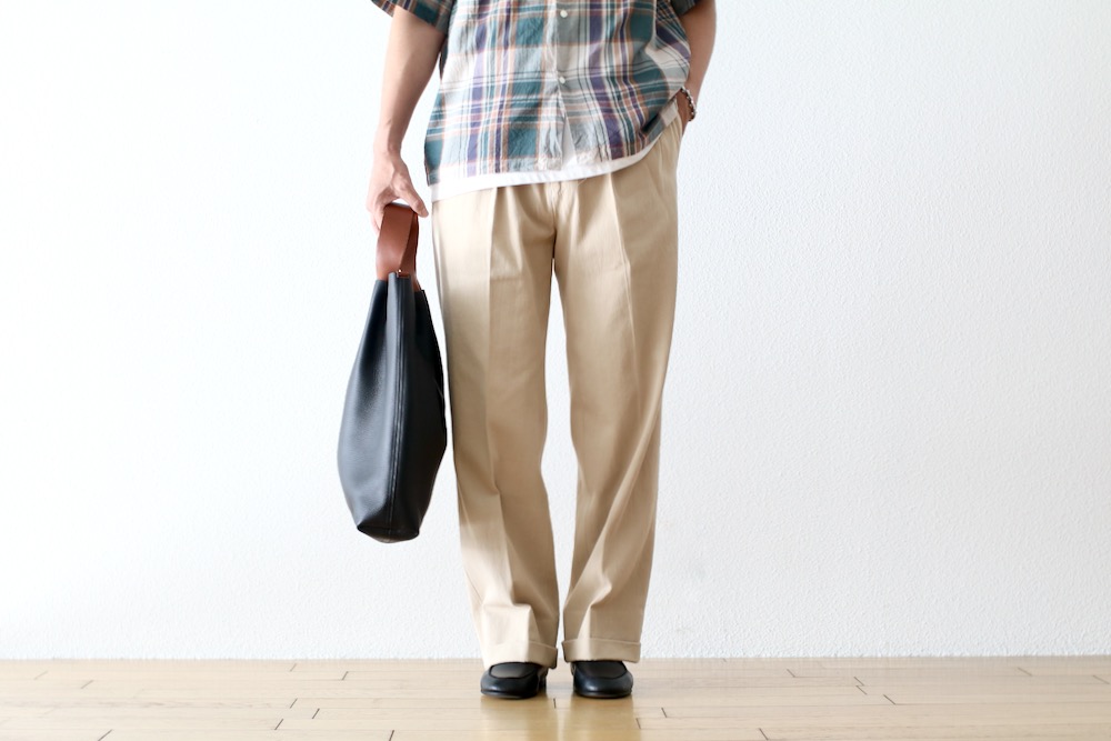 KAPTAIN SUNSHINE(����ץƥ󥵥󥷥㥤��) "2Pleats Wide Trousers"