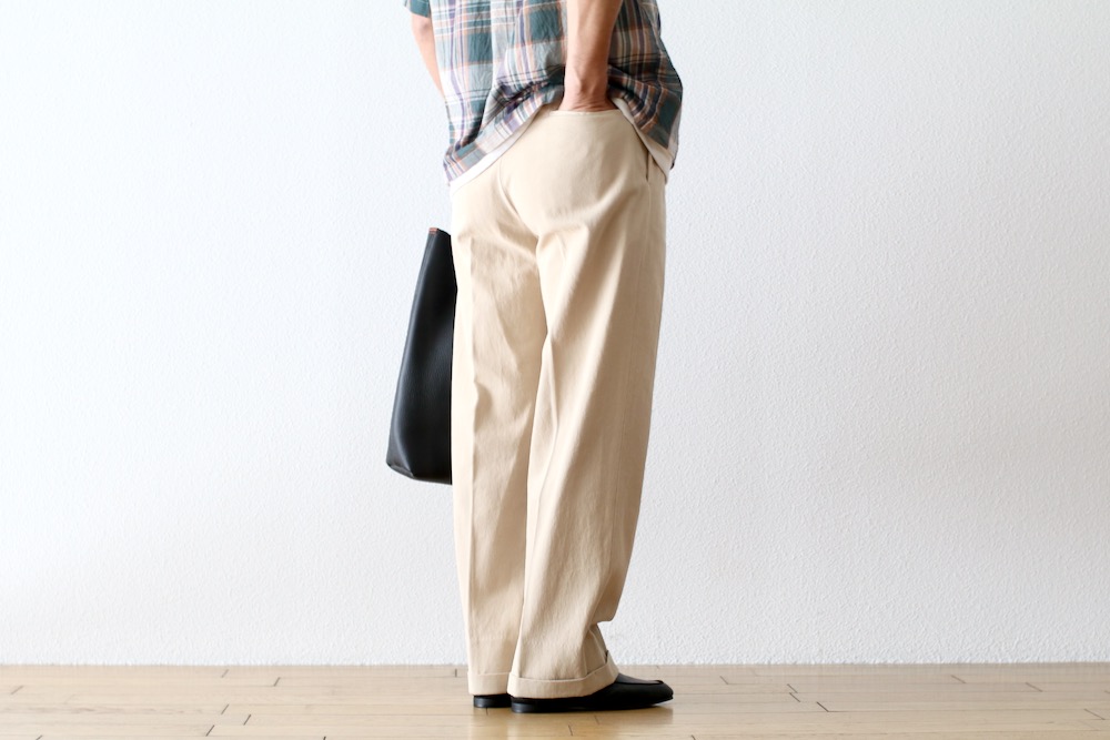 KAPTAIN SUNSHINE(����ץƥ󥵥󥷥㥤��) "2Pleats Wide Trousers"