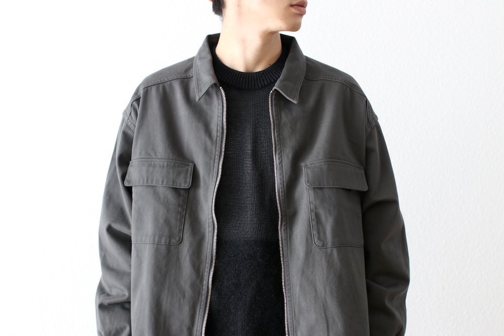 C.E(��������) "PATCHED ZIP SHORT SHIRT JACKET"