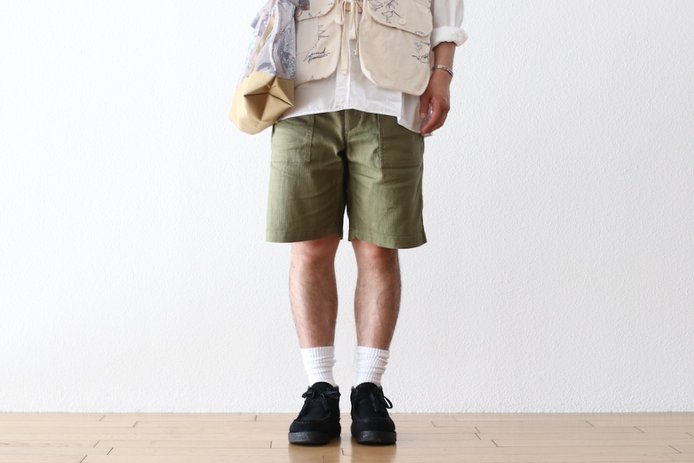 Engineered Garments (���󥸥˥����ɥ�������) "Fatigue Short - CL Java Cloth"