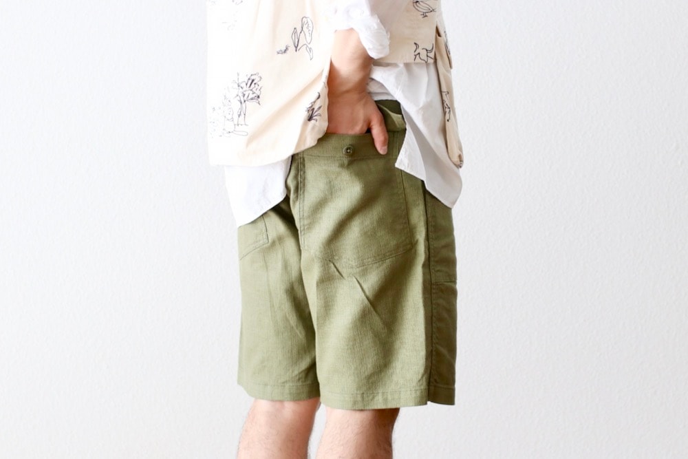 Engineered Garments (���󥸥˥����ɥ�������) "Fatigue Short - CL Java Cloth"
