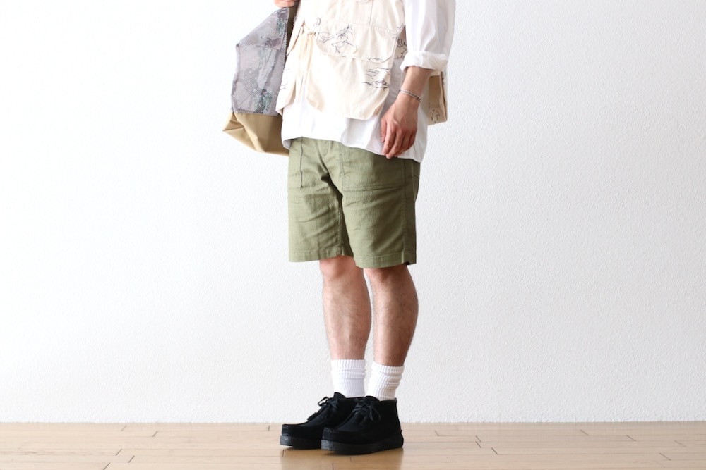 Engineered Garments (���󥸥˥����ɥ�������) "Fatigue Short - CL Java Cloth"