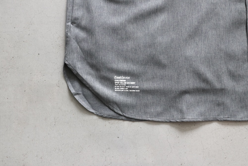 FreshService(�ե�å��奵���ӥ�) "COOLFIBER OPEN COLLAR S/S SHIRT"