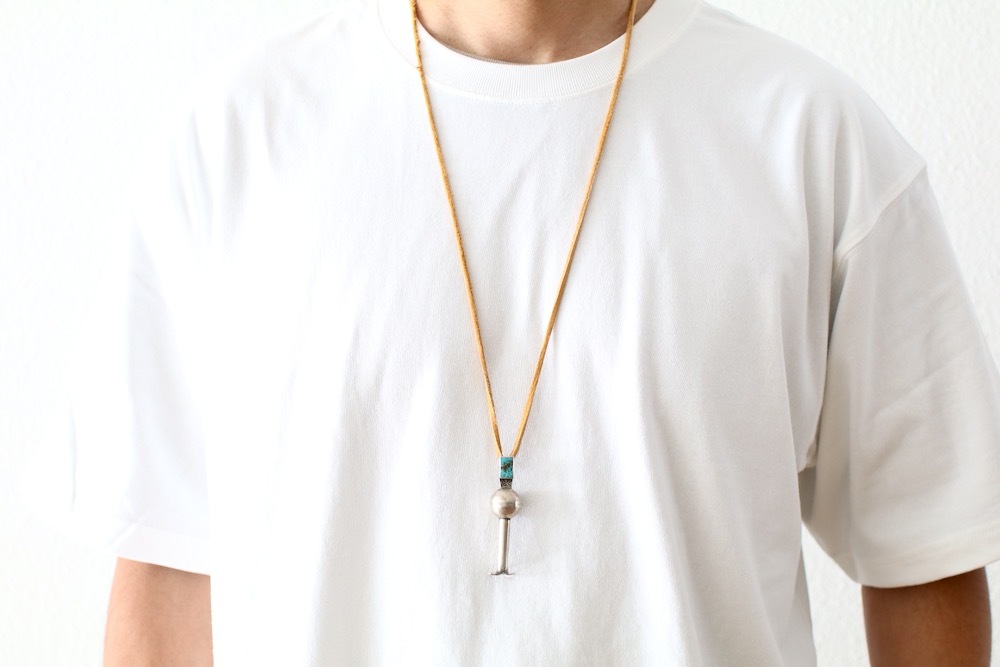 Indian Jewelry Falcon Trading Co. / F.T.C(����ǥ����󥸥奨�꡼ �ե��륳�� �ȥ졼�ǥ��� ����ѥˡ�) "Squash Blossom Pendant Turquoise square"