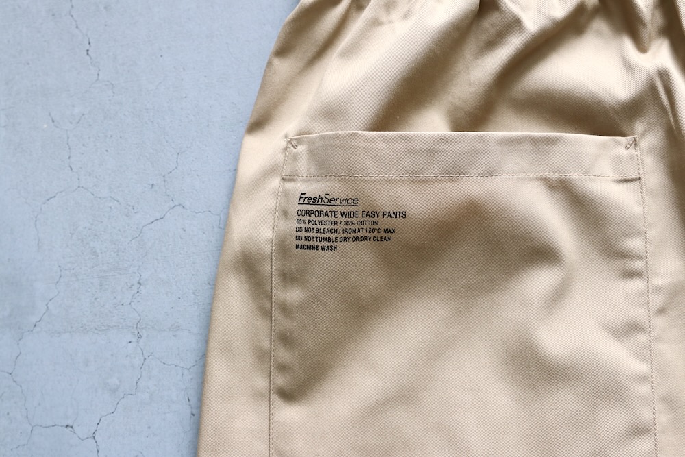 ��5.30 12:00 Release��FreshService(�ե�å��奵���ӥ�) "CORPORATE WIDE EASY PANTS"