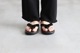 JoJo(祸) "BEACH SANDAL -Pony Ecsaine Leather-"