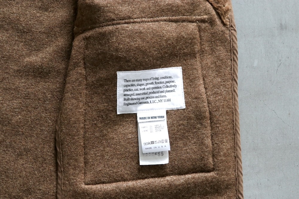 Engineered Garments (󥸥˥ɥ) Liner Vest - Acrylic Curly Fur