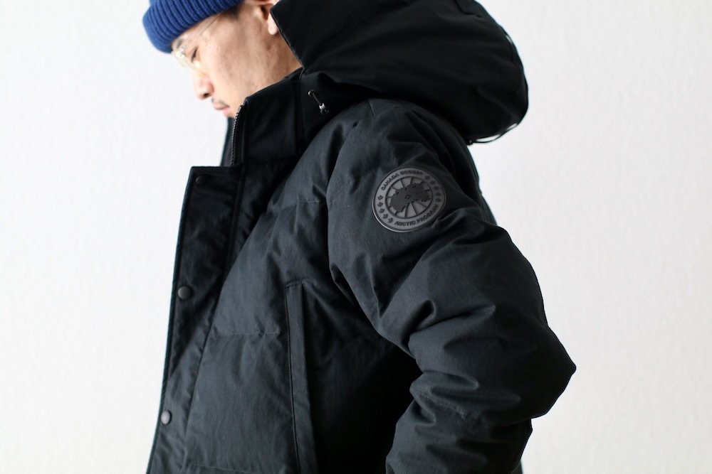 CANADA GOOSE (カナダグース) “Wyndham Parka Crinkle Cotton -BLACK