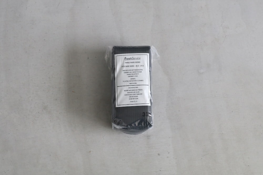 FreshService(�ե�å��奵���ӥ�) "ORIGINAL 3-PACK SOCKS -WHITE / BLACK-"