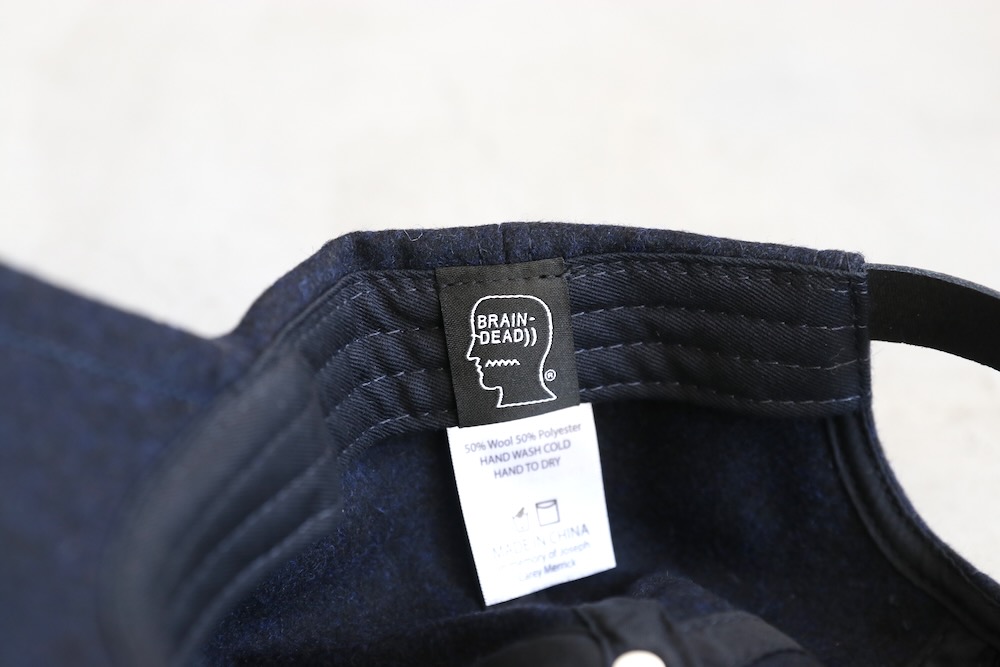 BRAIN DEAD (֥쥤ǥå) "BATWING LOGOHEAD FLANNEL HAT"