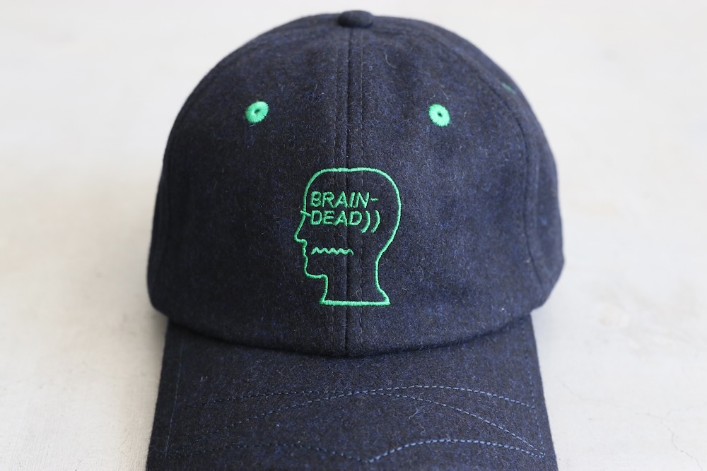 BRAIN DEAD (֥쥤ǥå) "BATWING LOGOHEAD FLANNEL HAT"