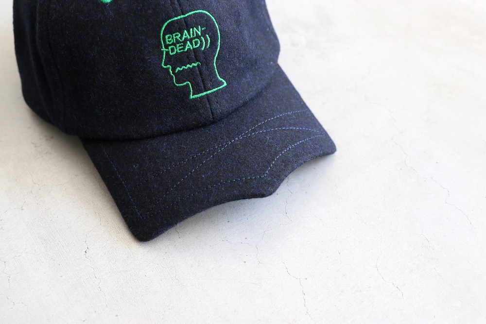 BRAIN DEAD (֥쥤ǥå) "BATWING LOGOHEAD FLANNEL HAT"