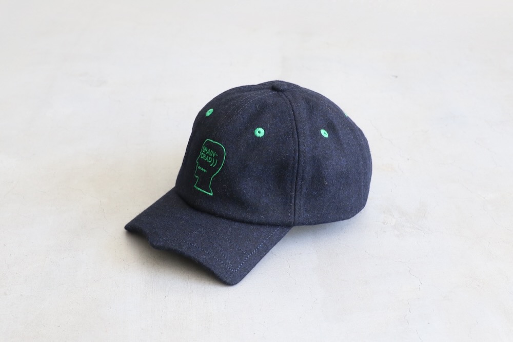 BRAIN DEAD (֥쥤ǥå) "BATWING LOGOHEAD FLANNEL HAT"
