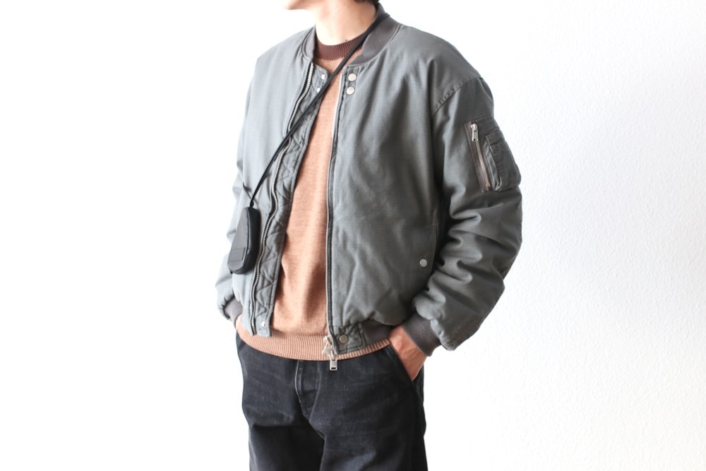 ��WINDSTOPPER��nonnative(�Υ�ͥ��ƥ���) "TROOPER PUFF BLOUSON COTTON BACKSATIN PIGMENT DYE WITH WINDSTOPPER"