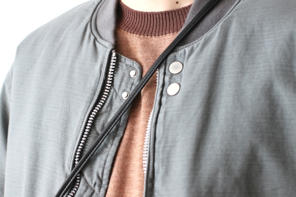 ��WINDSTOPPER��nonnative(�Υ�ͥ��ƥ���) "TROOPER PUFF BLOUSON COTTON BACKSATIN PIGMENT DYE WITH WINDSTOPPER"