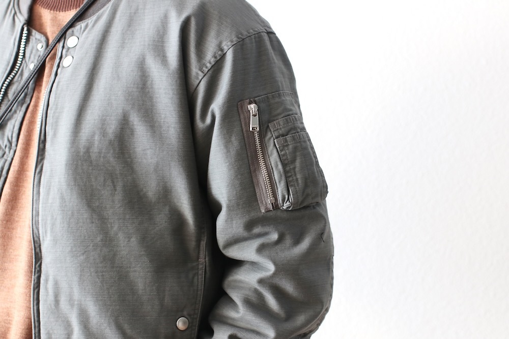 ��WINDSTOPPER��nonnative(�Υ�ͥ��ƥ���) "TROOPER PUFF BLOUSON COTTON BACKSATIN PIGMENT DYE WITH WINDSTOPPER"